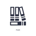 files icon on white background. Simple element illustration from human resources concept