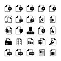 Files - 25 icons image. Royalty Free Stock Photo