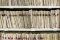 Files organized on shelf Royalty Free Stock Photo