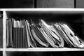 Files on Shelf Royalty Free Stock Photo