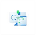 Files syncing flat icon Royalty Free Stock Photo