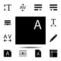 Files, text icon. Simple glyph, flat vector of Text editor set icons for UI and UX, website or mobile application Royalty Free Stock Photo