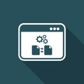 Files transfer settings icon Royalty Free Stock Photo