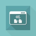 Files transfer settings icon Royalty Free Stock Photo