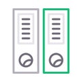 Files colour line vector icon Royalty Free Stock Photo
