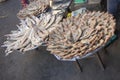 Fish filets in market of Chau Doc in Vietnam Royalty Free Stock Photo