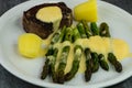 Filet staek asparagus Royalty Free Stock Photo