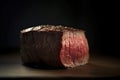 Filet mignon: a tender, lean cut of beef from the tenderloin