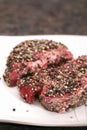 Filet minon with dry spice rub Royalty Free Stock Photo