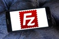 FileZilla application logo Royalty Free Stock Photo