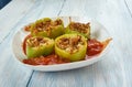 Filfil Mahshi - Stuffed Peppers Royalty Free Stock Photo