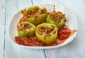 Filfil Mahshi - Stuffed Peppers Royalty Free Stock Photo