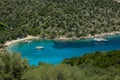Filiatro bay and beach on Greek island Ithaca Royalty Free Stock Photo