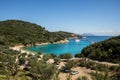 Filiatro bay and beach on Greek island Ithaca Royalty Free Stock Photo