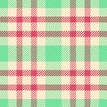 Filigree background textile tartan, coat plaid pattern check. Panel fabric seamless texture vector in green and papaya whip colors