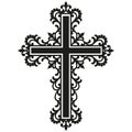 Filigree Cross, Christian Cross, Swirl Cross