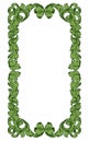 Filigree Heraldry Leaf Pattern Floral Border Frame