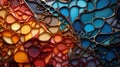 Filigree Spectrum: Eroded Colorful Grid
