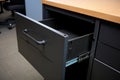 filing cabinet with a lock mechanism