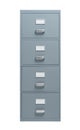 Filing cabinet on white background