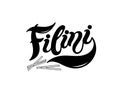 Filini. The name of the type of pasta in Italian