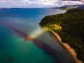 Filipine white beach near port barton Royalty Free Stock Photo