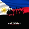 Filipino Araw ng Kalayaan (Translate: Philippine Independence Day) is the Philippine National Day and Republic Day, which is