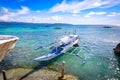 Filipino boat in the Boracay sea Royalty Free Stock Photo