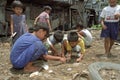 Filipino children play on landfill, Manila