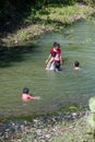 Filipino Children in a river