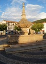 Filipino Fountain, restored 17th-century Mannerism-styled stone public fountain, Torre de Moncorvo, Portugal