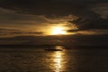 Filipino Sunset off Panglao Island, Philippines Royalty Free Stock Photo