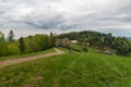 Filipka in Slezske Beskydy mountains in Czech republic during springtime