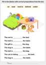 Fill in the blanks with correct prepositions