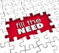 Fill the Need Customer Demands Product Service Marketing