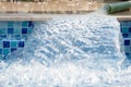 Fill the swimming pool with clean water Royalty Free Stock Photo