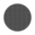 Filled Circle Halftone Dotted Icon