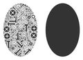 Filled Ellipse Composition of Repair Tools