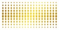 Filled Ellipse Gold Halftone Array