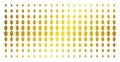 Filled Ellipse Gold Halftone Array