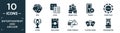 filled entertainment and arcade icon set. contain flat dice, dices, disneyland, poker, poker chip, score, air hockey, game console