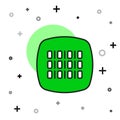 Filled outline Binary code icon isolated on white background. Vector Royalty Free Stock Photo