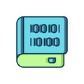 Filled outline Books about programming icon isolated on white background. Programming language concept. PHP, CSS, XML