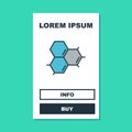 Filled outline Molecule oil icon isolated on turquoise background. Structure of molecules in chemistry. Vector