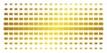 Filled Rectangle Gold Halftone Pattern