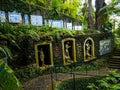 Tropical Garden at Monte above Funchal Madeira sea Royalty Free Stock Photo