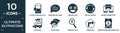 filled ultimate glyphicons icon set. contain flat glass of water with drop, message balloon, smiling face, reload arrow, phone