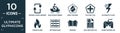 filled ultimate glyphicons icon set. contain flat refresh curve arrows, man on motorbike, drop crossed, plus button, automatic
