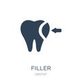filler icon in trendy design style. filler icon isolated on white background. filler vector icon simple and modern flat symbol for Royalty Free Stock Photo