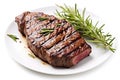 Fillet grill meal meat beef food cooked barbecue steak sirloin Royalty Free Stock Photo